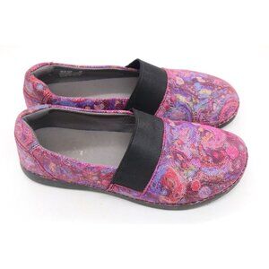 Alegria by PG Lite Comfort-Slip Resistant Slip-On Shoes-EU 39US 8.5-Pink Leather